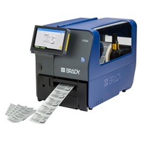 The i7500 printer exterior with screen illuminated.