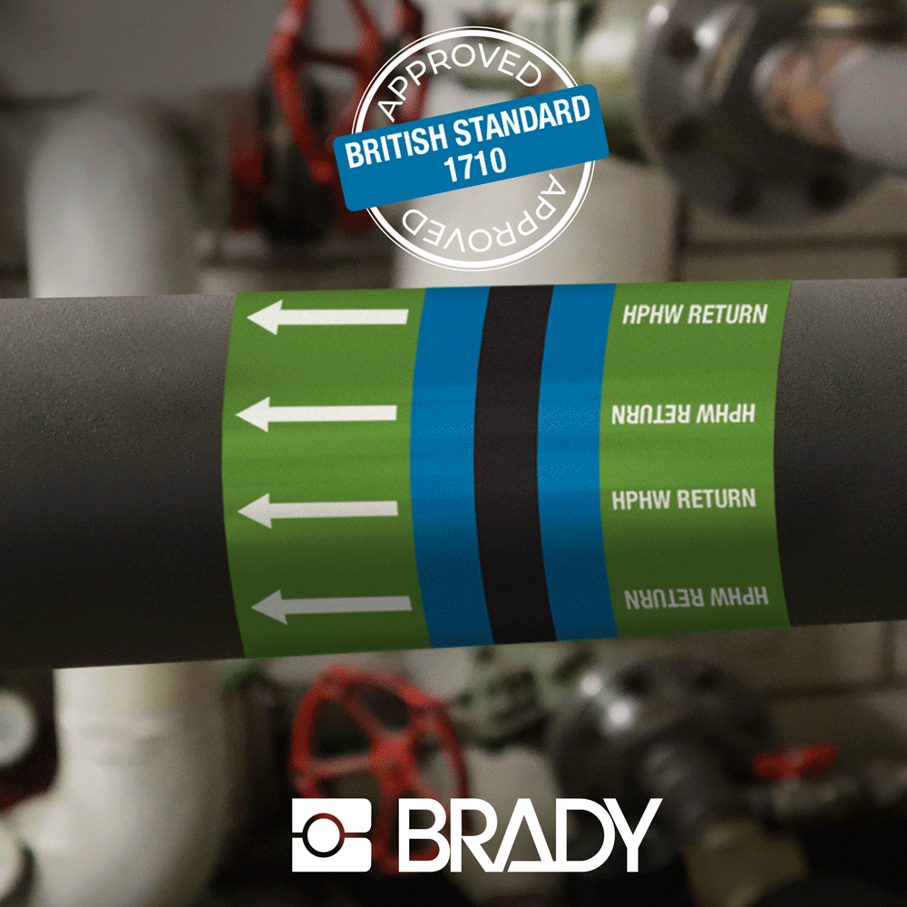 Reliable, British Standard pipe markers